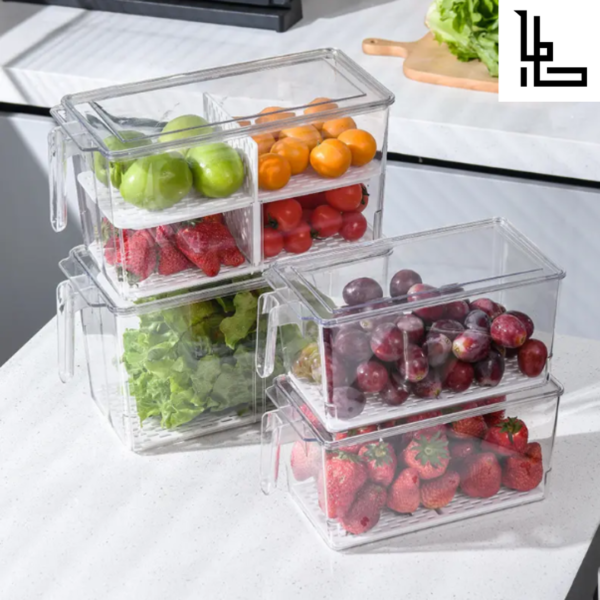 LUBANACHEN 4 Pack Large Stackable Storage Drawers  Organizers and Storage, Plastic Bins for Kitchen, Easily Assemble Acrylic Bathroom Closet Undersink