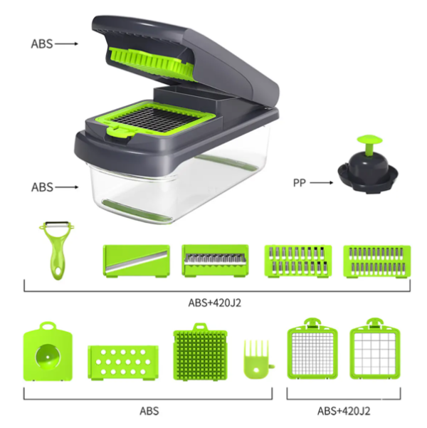 LUBANACHEN Kitchen Mandoline Cutter – Multi-Function Vegetable & Tomato Slicer Dicer for Fast Meal Prep - Image 3