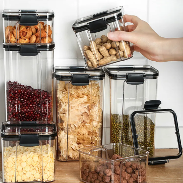 LUBANACHEN 6PC Transparent Refrigerator Storage Containers – Food Organizer Box for Kitchen and Refrigerator - Image 2